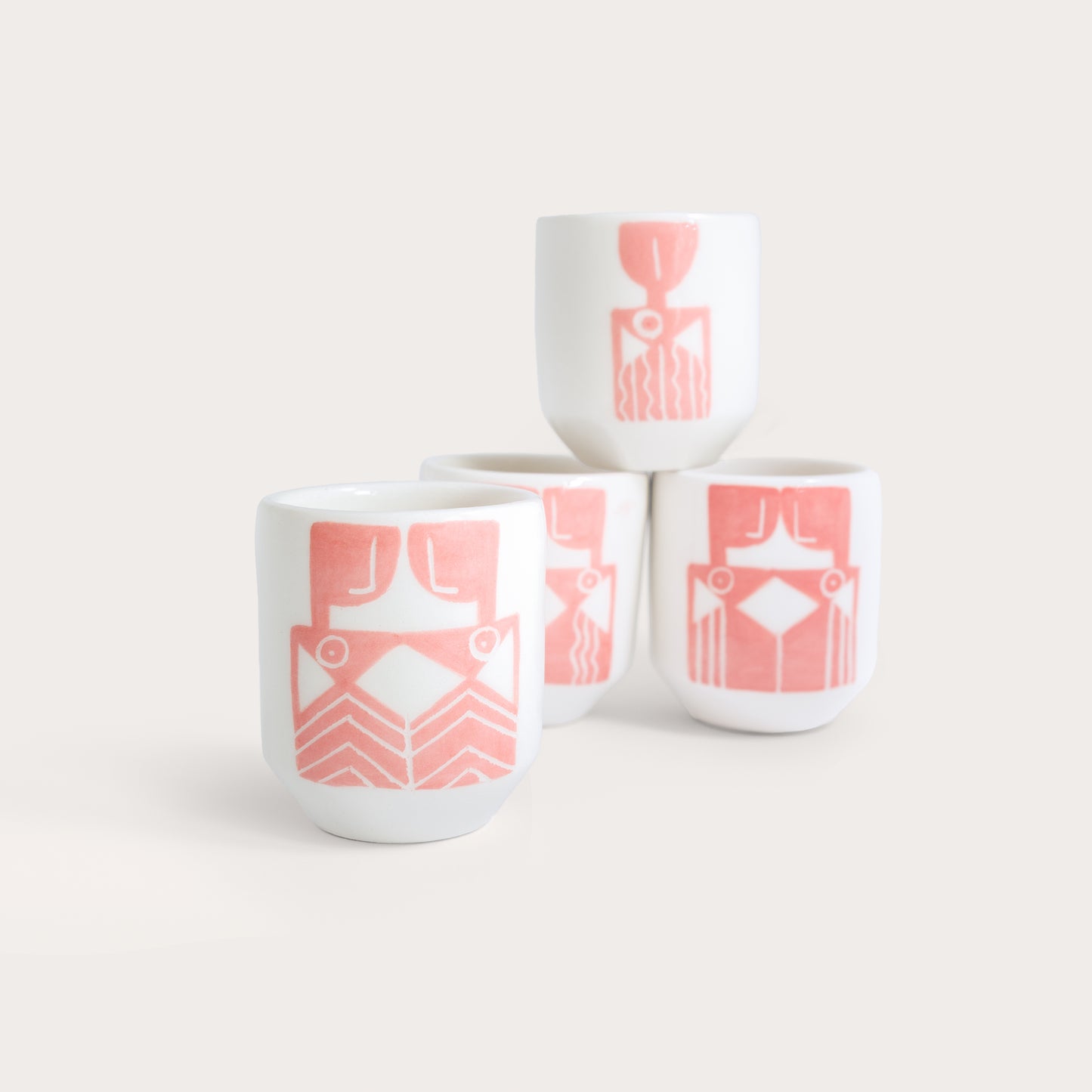 Pink espresso cup
