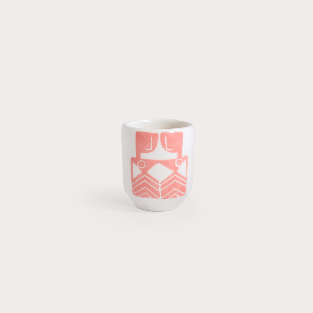 Pink espresso cup