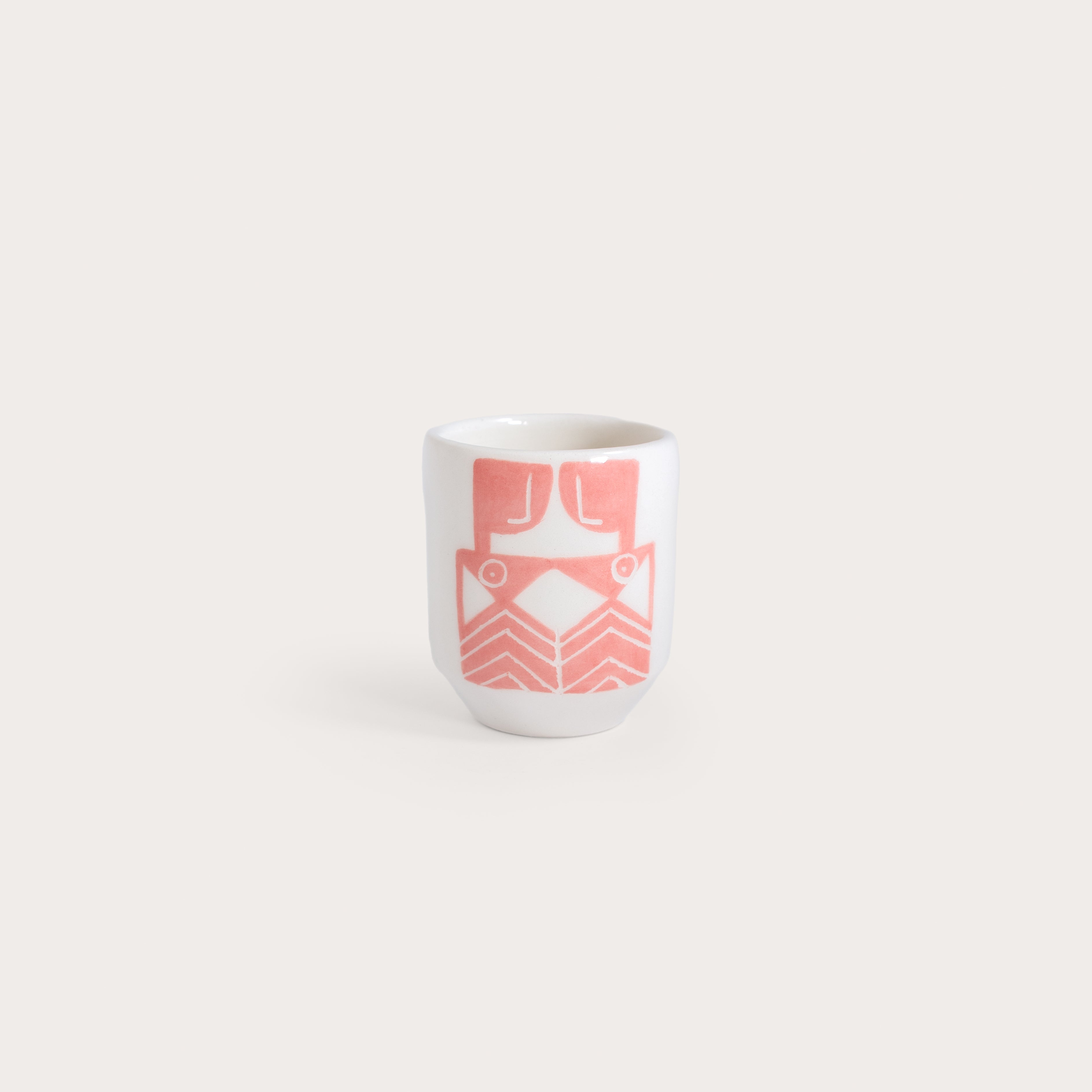 Pink espresso cup