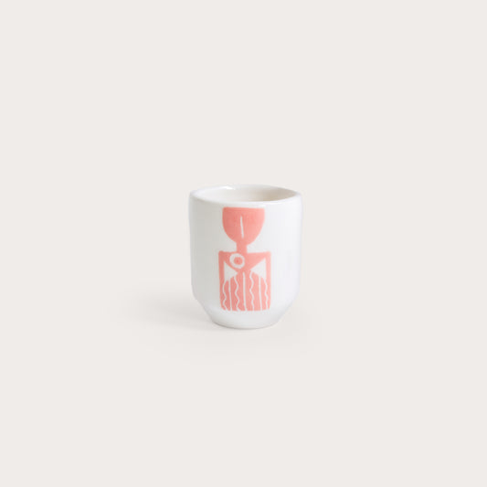 Pink espresso cup