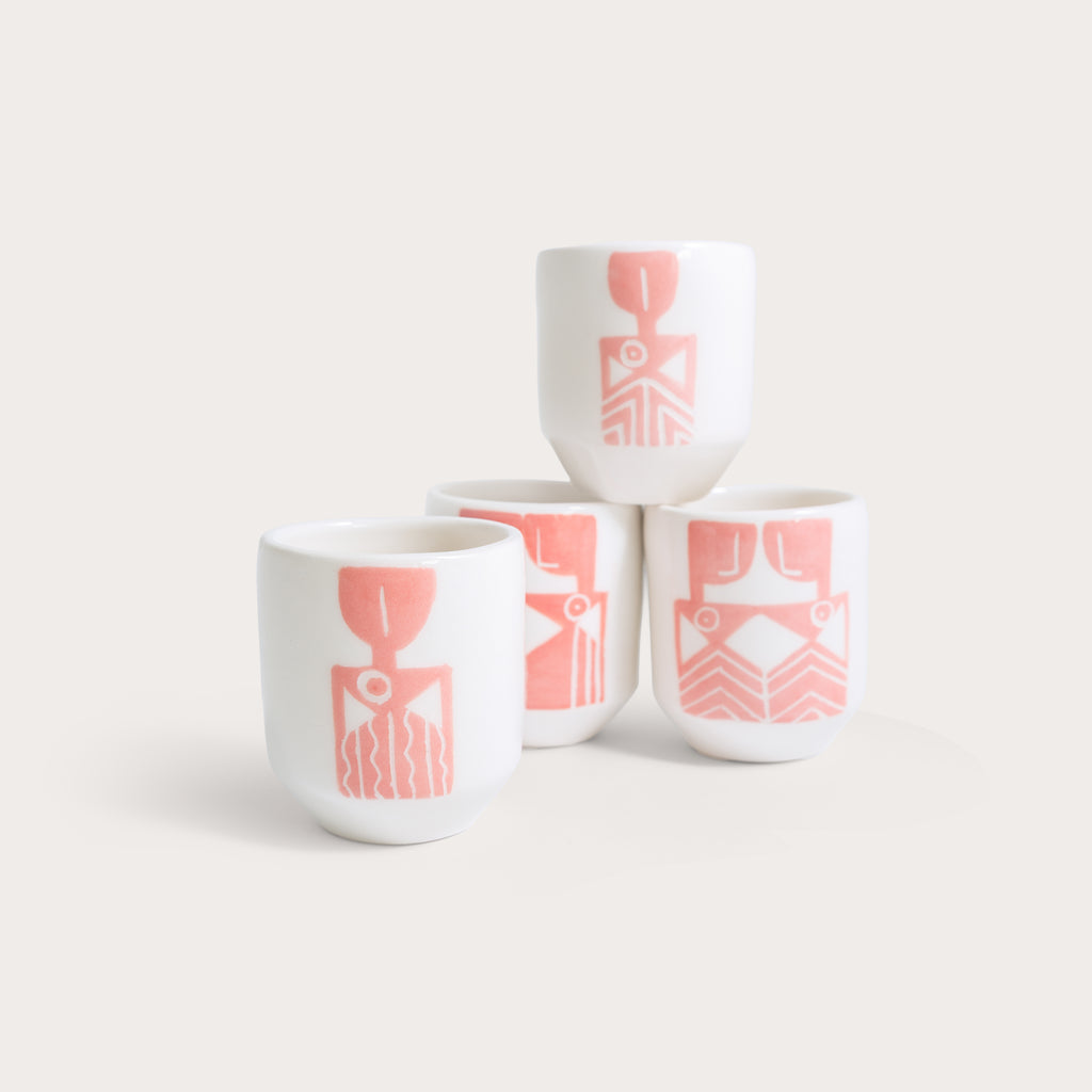Pink espresso cup